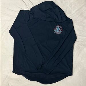 Chaps Navy Blue Men's Swim Rash Guard